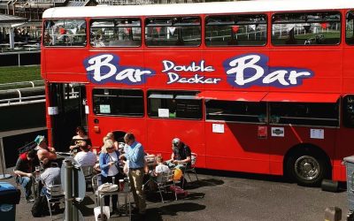 Double decker bus bar – Spotted at the Chester Racecourse