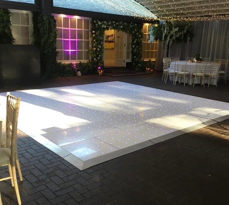 One of our booty shaking dance floors, setup and ready to party!